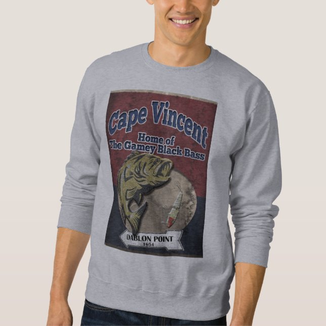 Sweat shirt de basse noire de Vincent de cap (Devant)