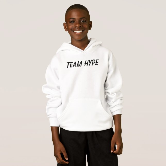 sweat shirt d'exagération d'équipe d'enfants (Devant entier)