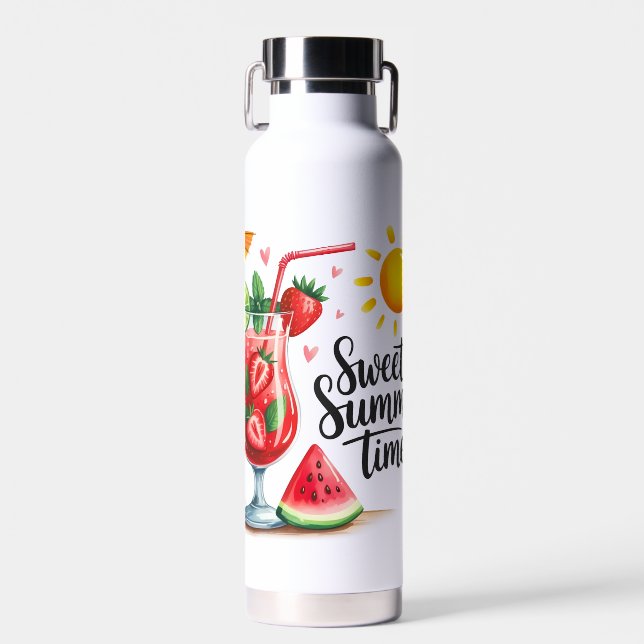 Sweat Summertime  Trinkflasche (Vorne)