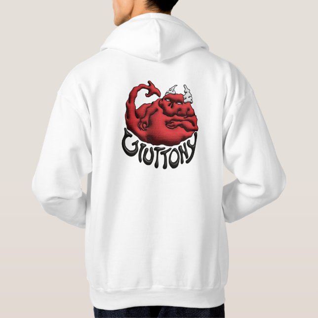 Sweat Your Sin Devil gluttony Hoodie (Rückseite)