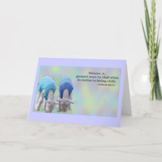 Sweater Definiert Karte