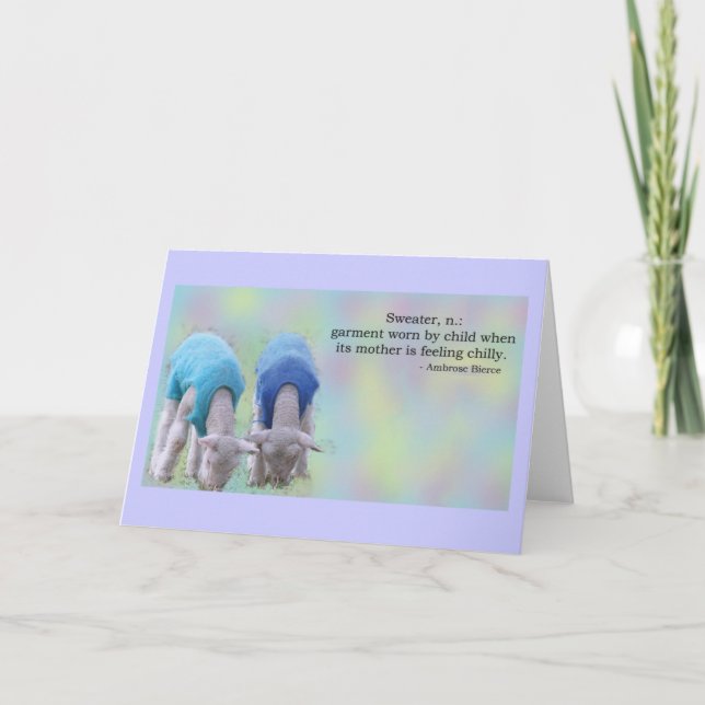 Sweater Definiert Karte (Vorderseite)