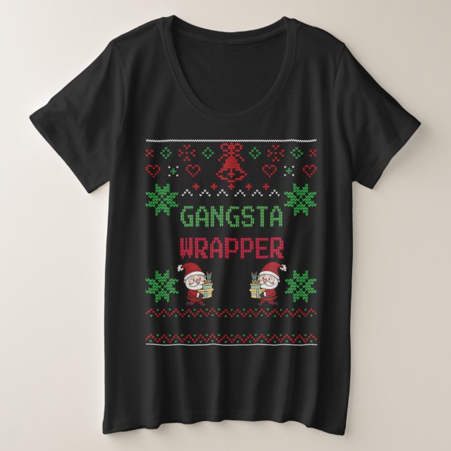 Sweater - Gangsta Wrapper - Cadeau de Noël (Design devant)