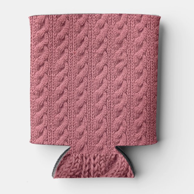 Sweater Texture: Detailliertes Nah-Up-Muster Dosenkühler (Vorderseite)