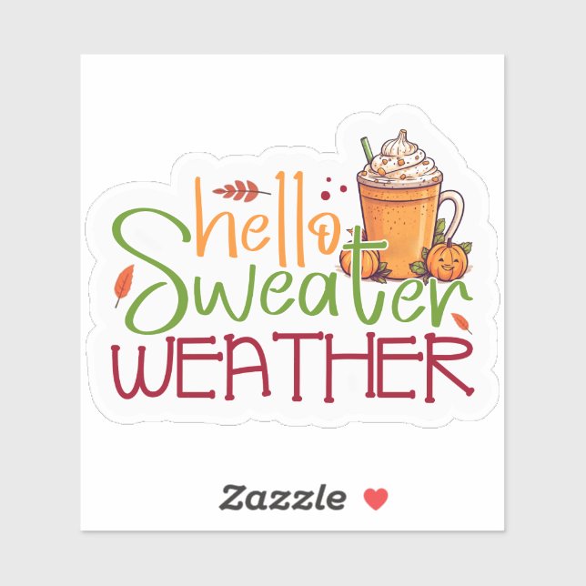 Sweater Weather Bliss Aufkleber (Blatt)