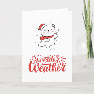 Sweater Weather Christmas Feiertagskarte