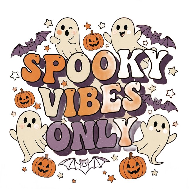 Sweater Weather Club T-Shirt | Cosy Fall Aästhesie (Spooky Vibes Only Shirt | Retro Halloween Tee | Cute Ghost Fall Aesthetic T-Shirt)