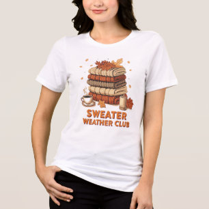 Sweater-Weather-Club-T-Shirt – Cozy-Fall-Ästhetik Tri-Blend Shirt