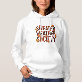 Sweater Weather Society Kariert Letter Fill hoodie
