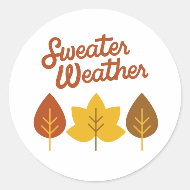 Sweater Weather Stickers (Vorderseite)