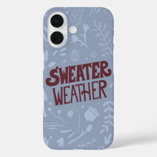 Sweater Wetter Gemütliche Herbst iPhone 16 Hülle