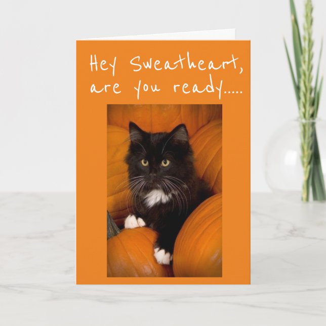 **SWEATHEART** BEREIT AUF CELEBRATE **HALLOWEEN** KARTE (Vorderseite)