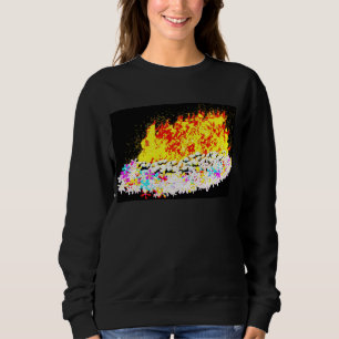 Sweatshirt ל״ג בעומר Lag B'Omer feu de joie scintillant
