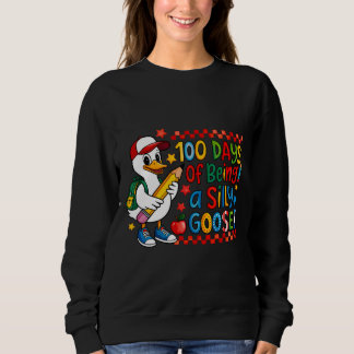 Sweatshirt 100 Days of School Boys Goose | Cute School