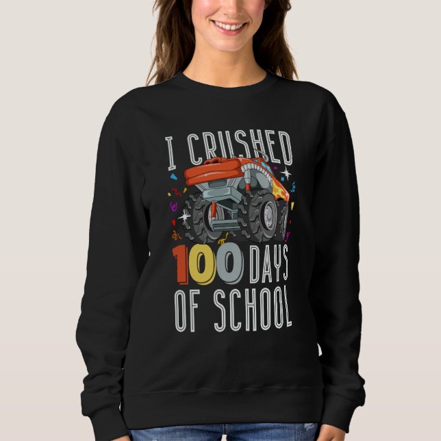 Sweatshirt 100 Days of School Monster Truck 100th Day of Scho (Devant)