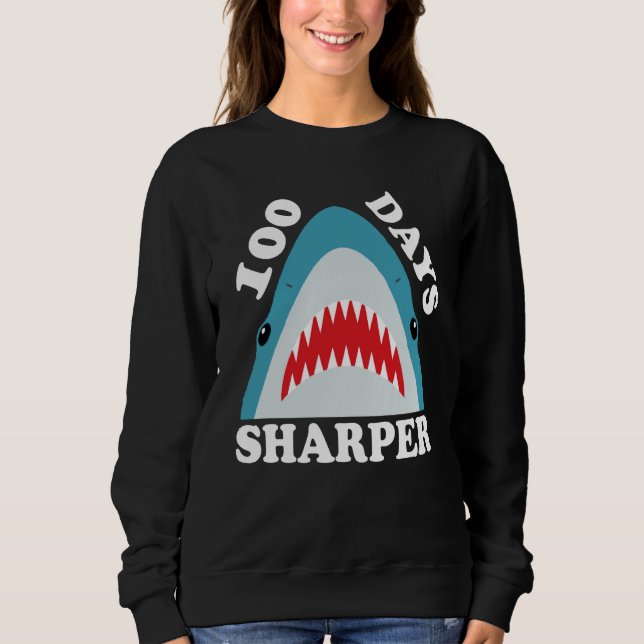 Sweatshirt 100 Days Sharper School 100 Days of School (Devant)