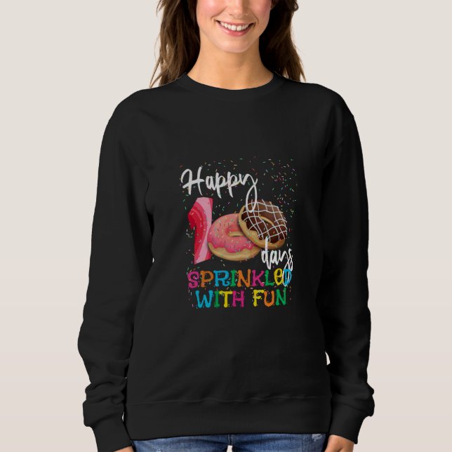 Sweatshirt 100 Days Sprinkled with Fun 100th Day of School Te (Devant)