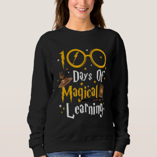 Sweatshirt 100 Jours D'Apprentissage Magique Étudiants Enfant