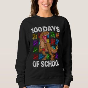 Sweatshirt 100 Jours De L'École 100E Jour De L'École Dino 4