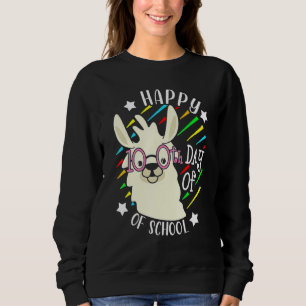 Sweatshirt 100 Jours D'École Alpaca Llama Enseignant 100E Jou