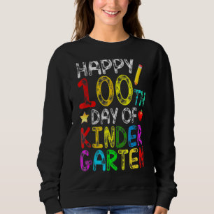 Sweatshirt 100 Jours École maternelle Étudiants enseignant 10