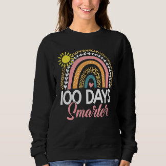 Sweatshirt 100 Jours Smarter Rainbow Leopard Joyeux 100ème Jo