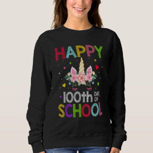 Sweatshirt 100ème Jours De L'École Unicorne Filles Enfants 10