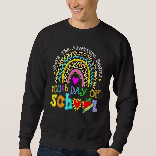 Sweatshirt 100th Day Of School Teacher Student 100 Days Smart (Devant)