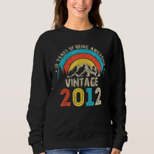 Sweatshirt 10 ans Vintage 2012 10e anniversaire
