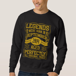Sweatshirt 10ème Anniversaire Légendes Sont Nées En Septembre