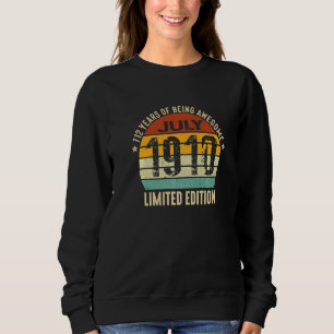 Sweatshirt 112 Ans D'Être Incroyable Juillet 1910