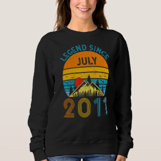Sweatshirt 11e Anniversaire Légende depuis Juillet 2011 Vinta