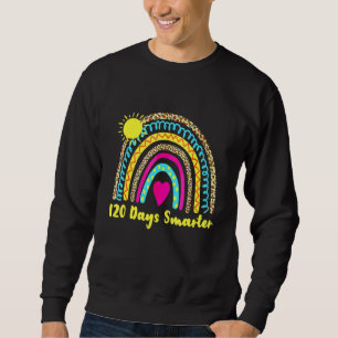 Sweatshirt 120 Jours Smarter Enseignant Fille Garçon Drôle 2