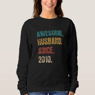 Sweatshirt 12 Anniversaire Mariage Pour Lui Étonnant Mari Sin