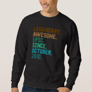 Sweatshirt 12 ans de légende depuis octobre 2010 12e annivers