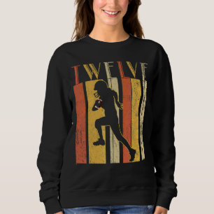 Sweatshirt 12e Anniversaire Football Sport Boys Retro Né en 2