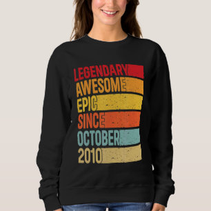 Sweatshirt 12e anniversaire légendaire épopée stupéfiant depu