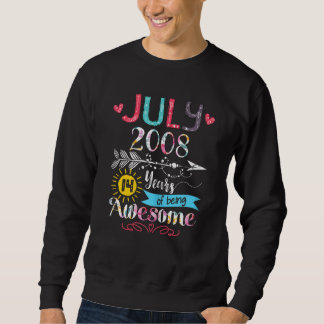 Sweatshirt 14 Ans Juillet 2008 14 Ans D'Être Impressionnant