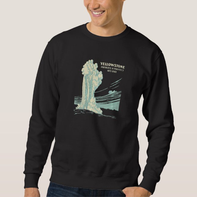 Sweatshirt 150 ans Parc national de Yellowstone Wyoming (Devant)