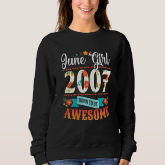 Sweatshirt 15 Anniversaire Vêtements Juin 2007 15 Ans Floral
