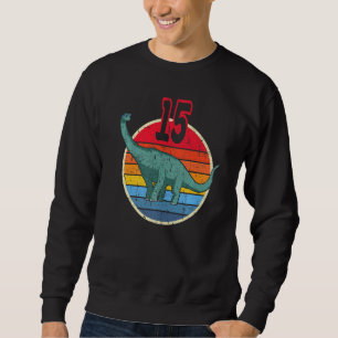 Sweatshirt 15e anniversaire I Brachiosaurus Diplodocus I Fami