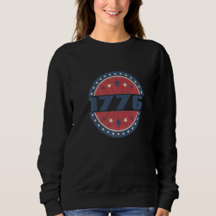 Sweatshirt 1776 Une Nation Sous Dieu Déclaration D'Indépendan