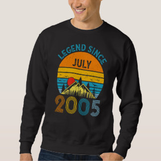 Sweatshirt 17ème Anniversaire Légende Depuis Juillet 2005 Vin