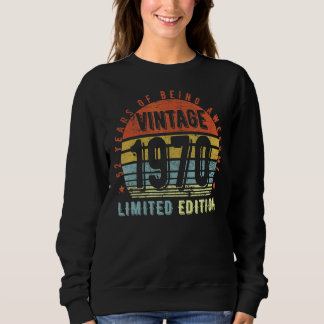 Sweatshirt 1970 Vintage 1970 52e anniversaire