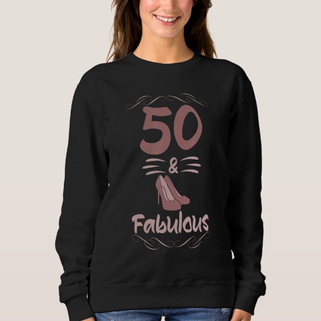 Sweatshirt 1972 Cinquante Et Fabuleux 50e Anniversaire Talons (Devant)