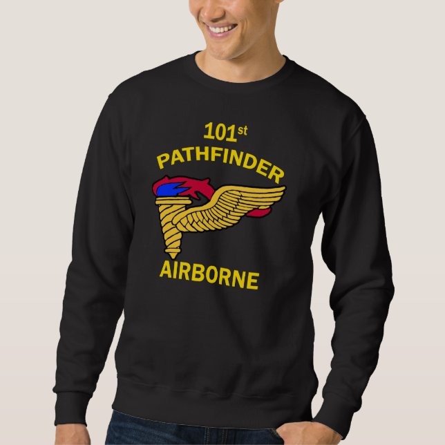 Sweatshirt 1980 de pinte d'orienteur de legs 101st (Devant)