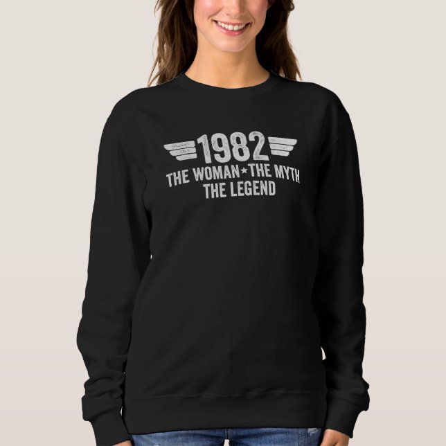 Sweatshirt 1982 The Woman The Myth The Legend (Devant)