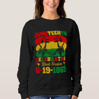 Sweatshirt 19e juin célébrant la liberté des Noirs 6-19-1865