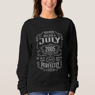 Sweatshirt 19ème Anniversaire Légendes Sont Nées En Juillet 2