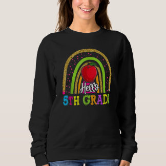 Sweatshirt 1Er Jour De Cinquième Année Retour À L'École Thé A